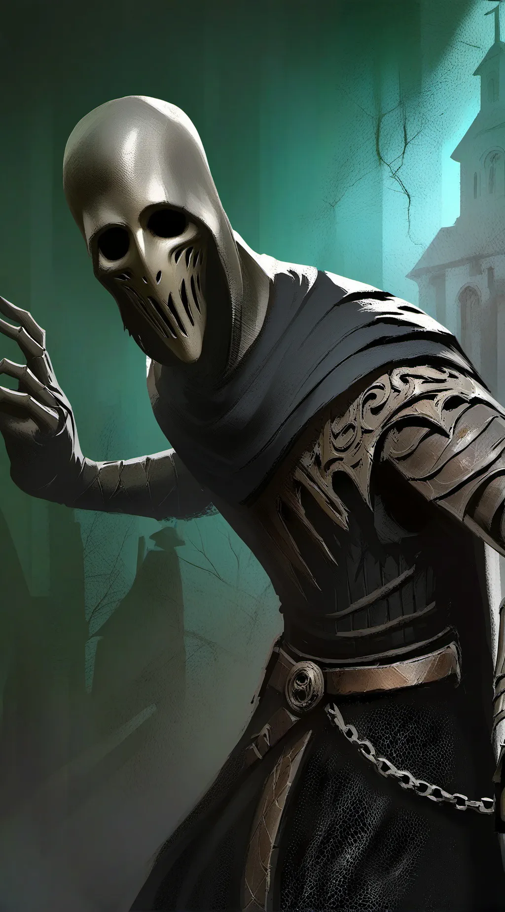 ai character: shadowy guy background