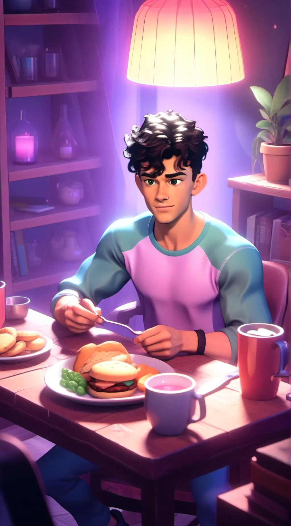 ai character: charlie spring  background