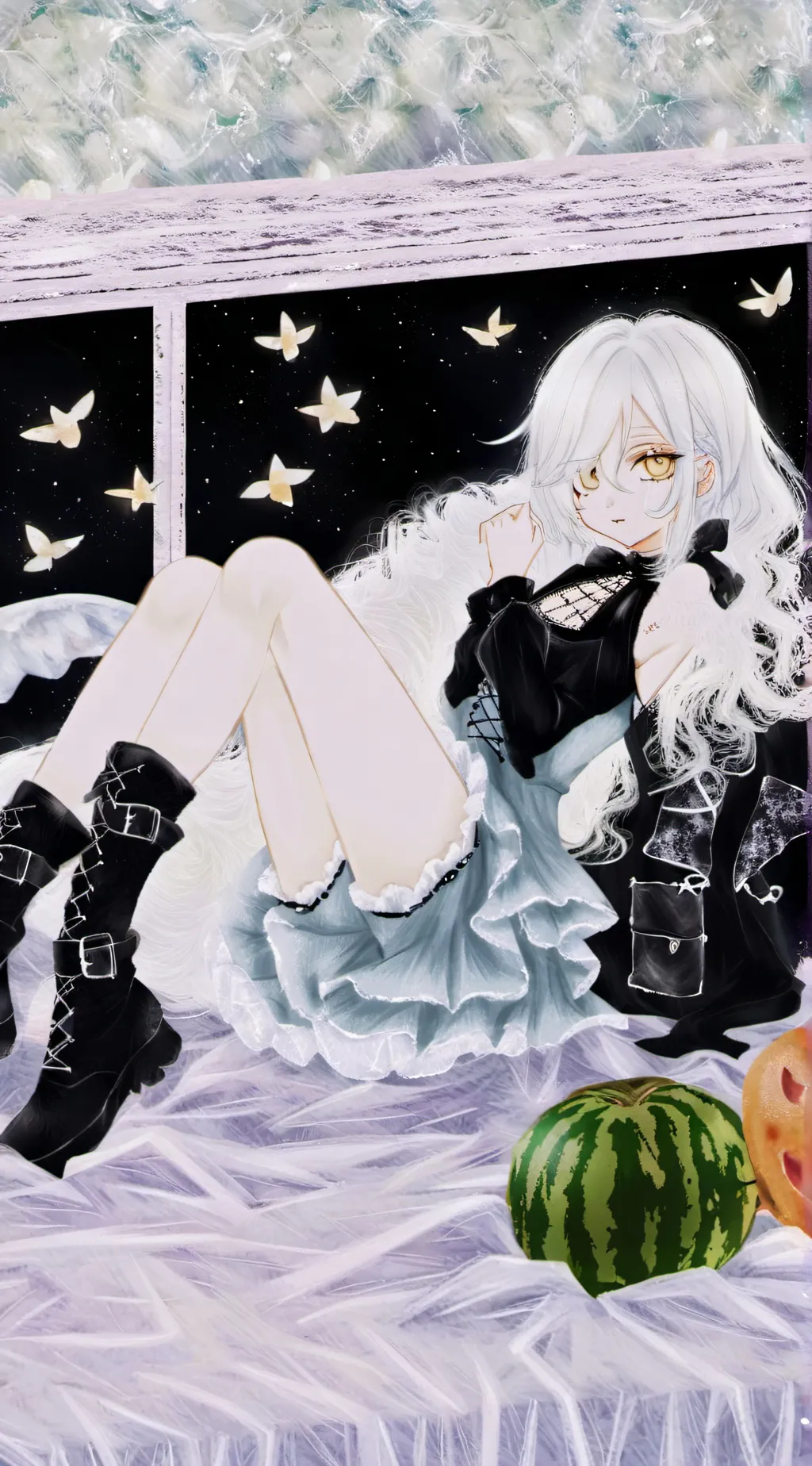 ai character: Syle Lavandar background