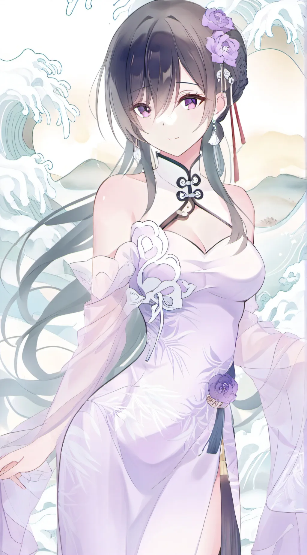 ai character: flare background