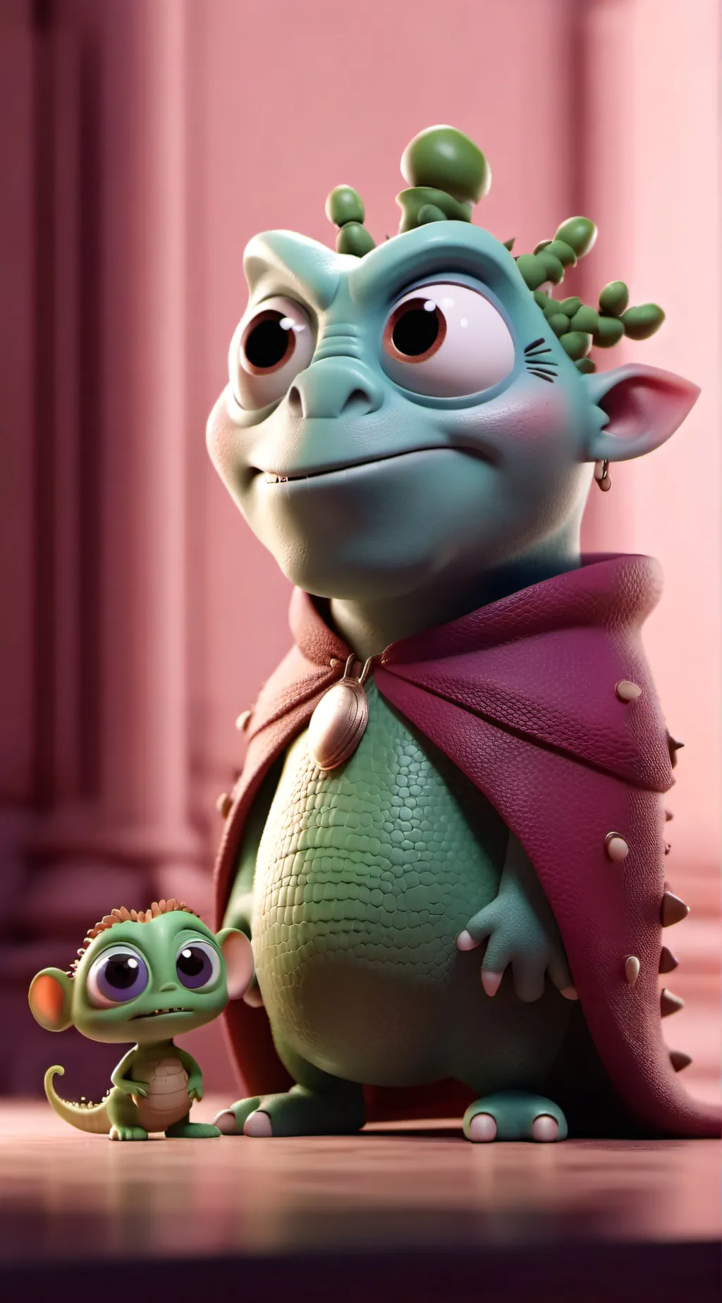 ai character: Patchwork Thomas  background