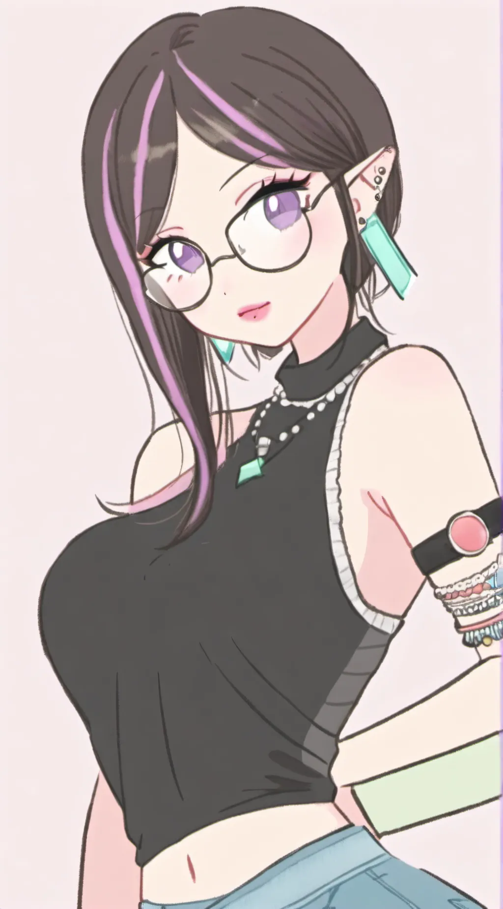 ai character: Mha gym background