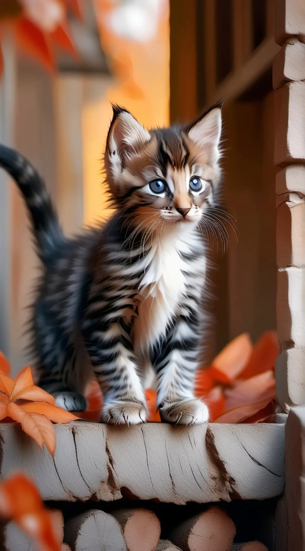 ai character: Autumn  background