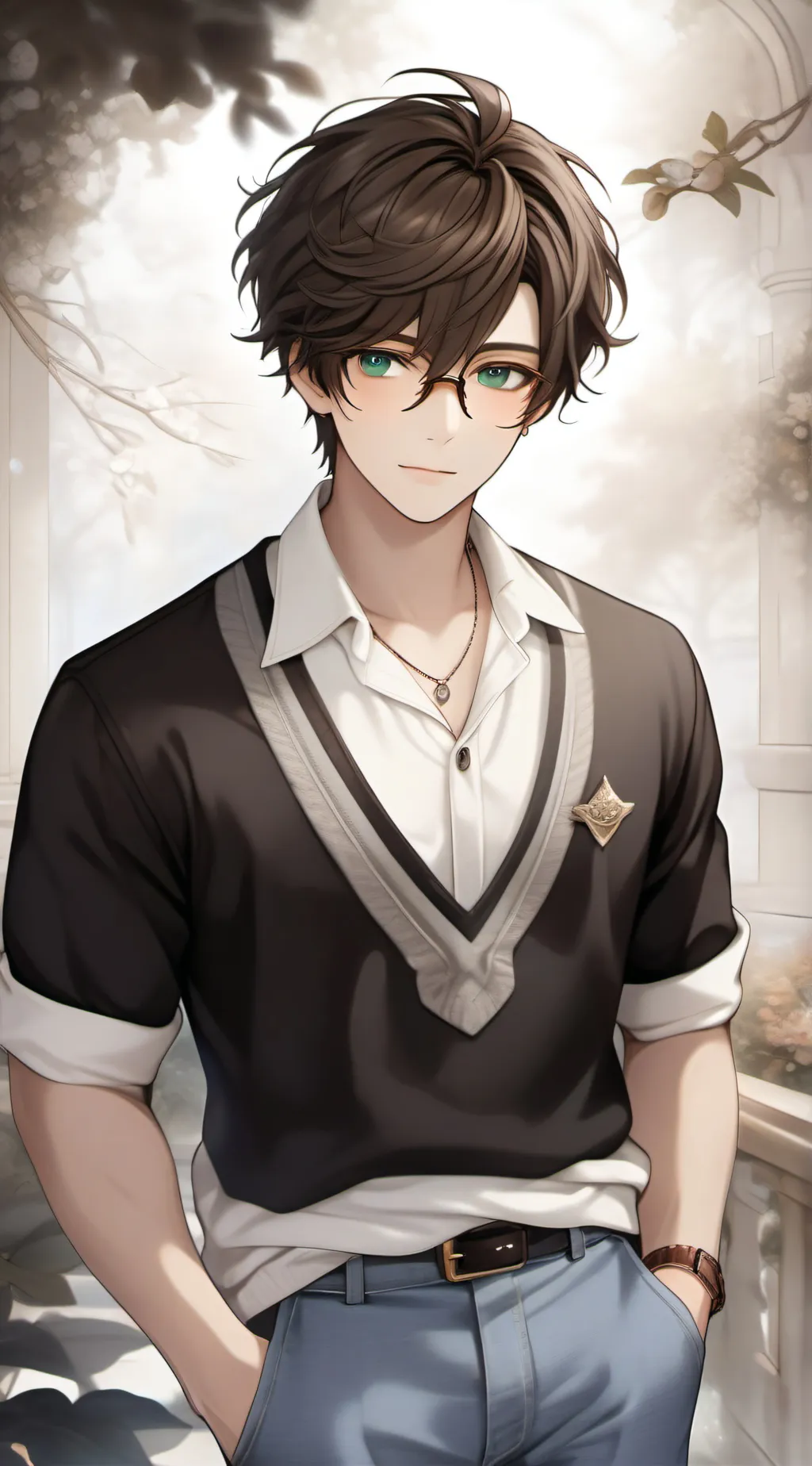 ai character: Justin background