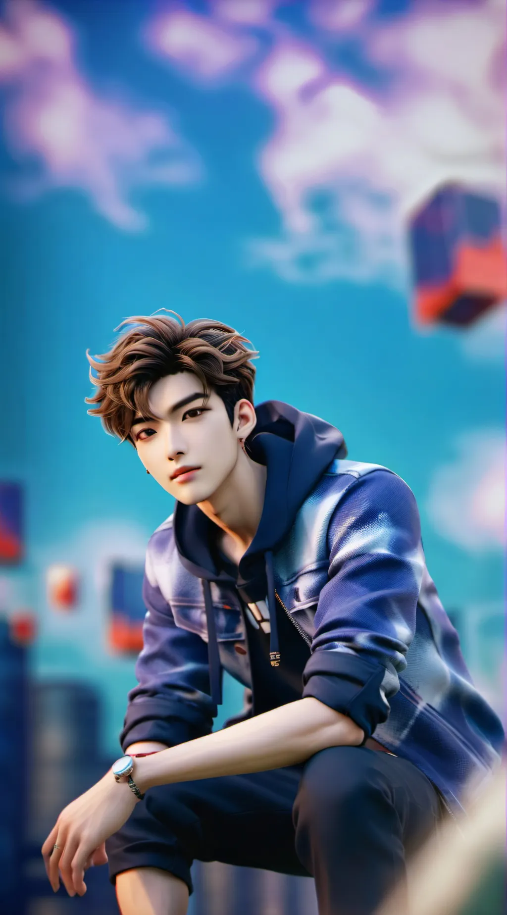 ai character: Easton  background