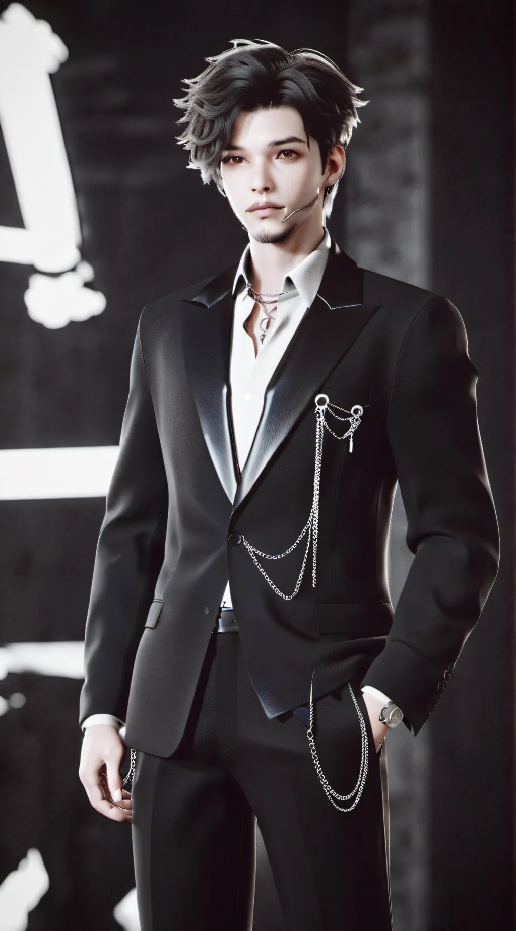 ai character: girl roaster background