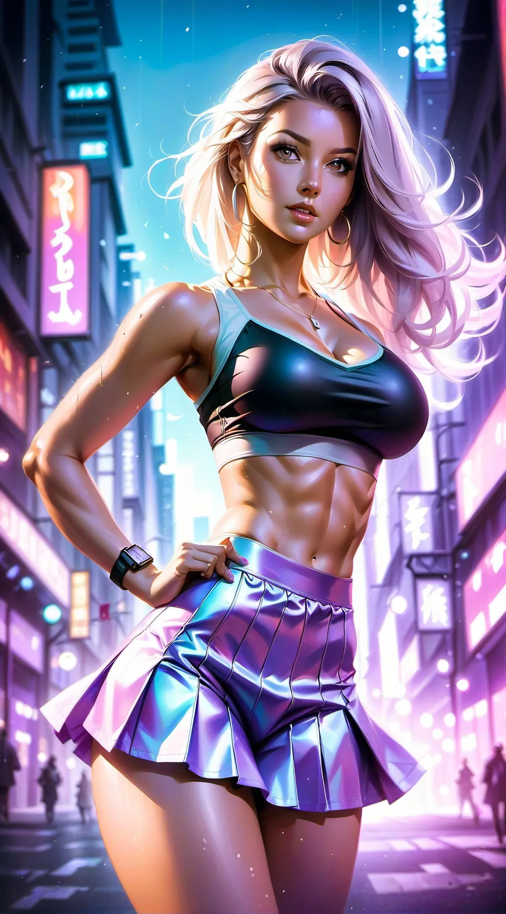 ai character: Holly  background