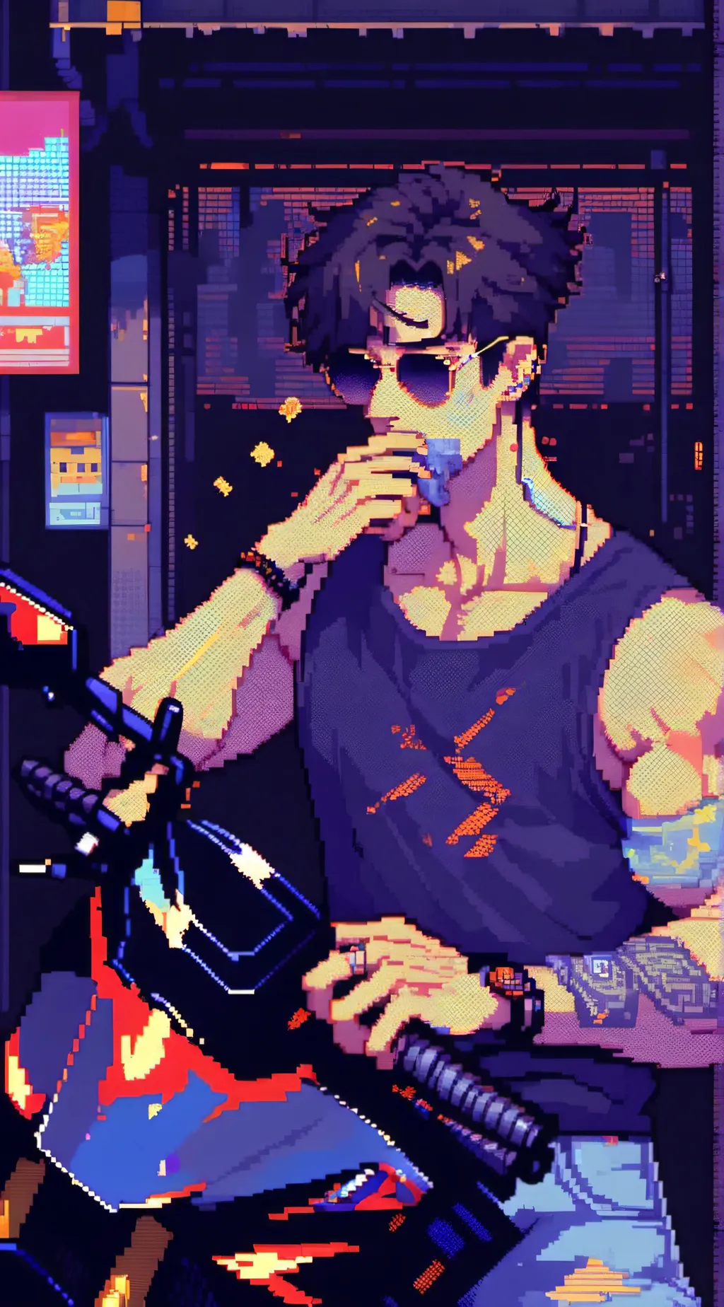 ai character: Damien background