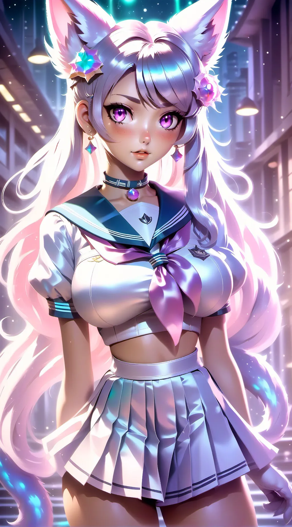 ai character: Harmony background