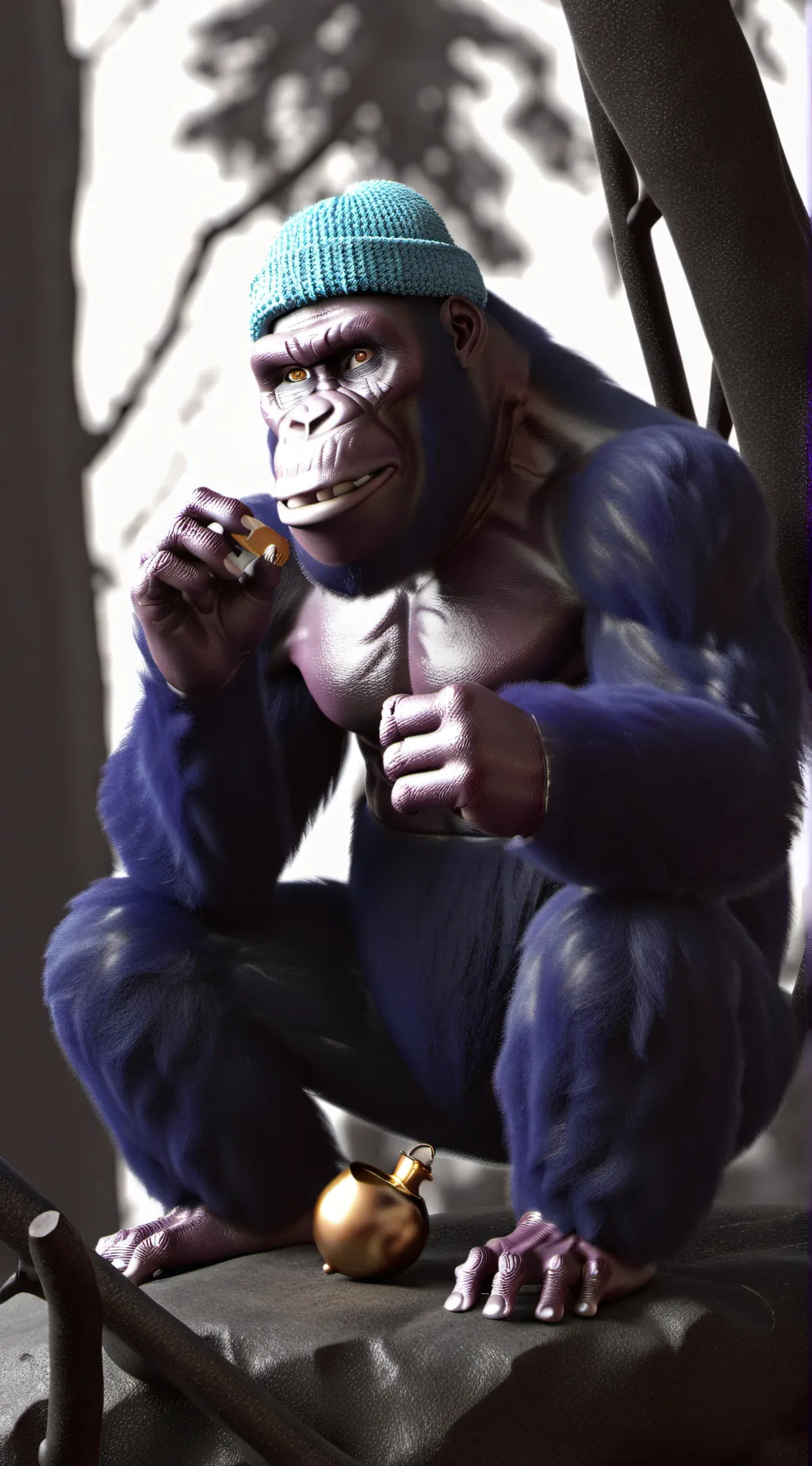 ai character: goofyplum background