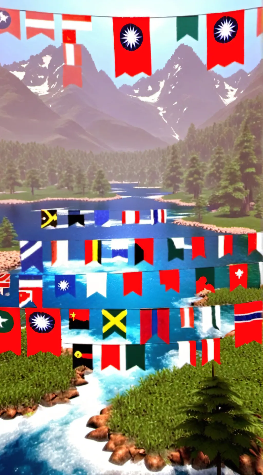 ai character: Countryballs background