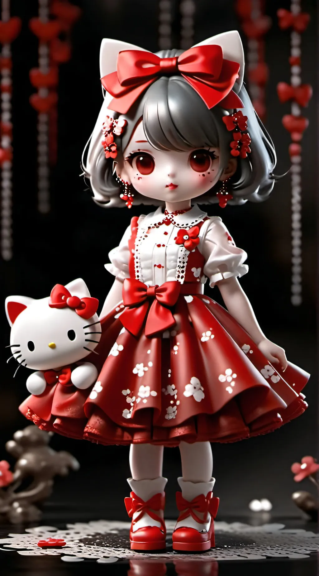 ai character: hello kitty background