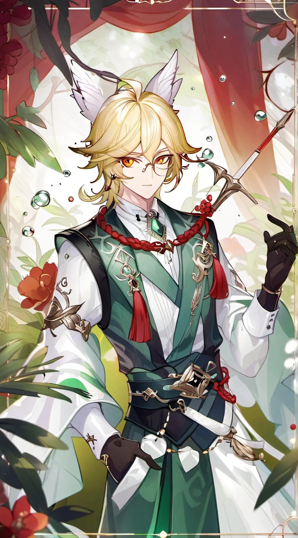 ai character: kaveh (genhsin) background