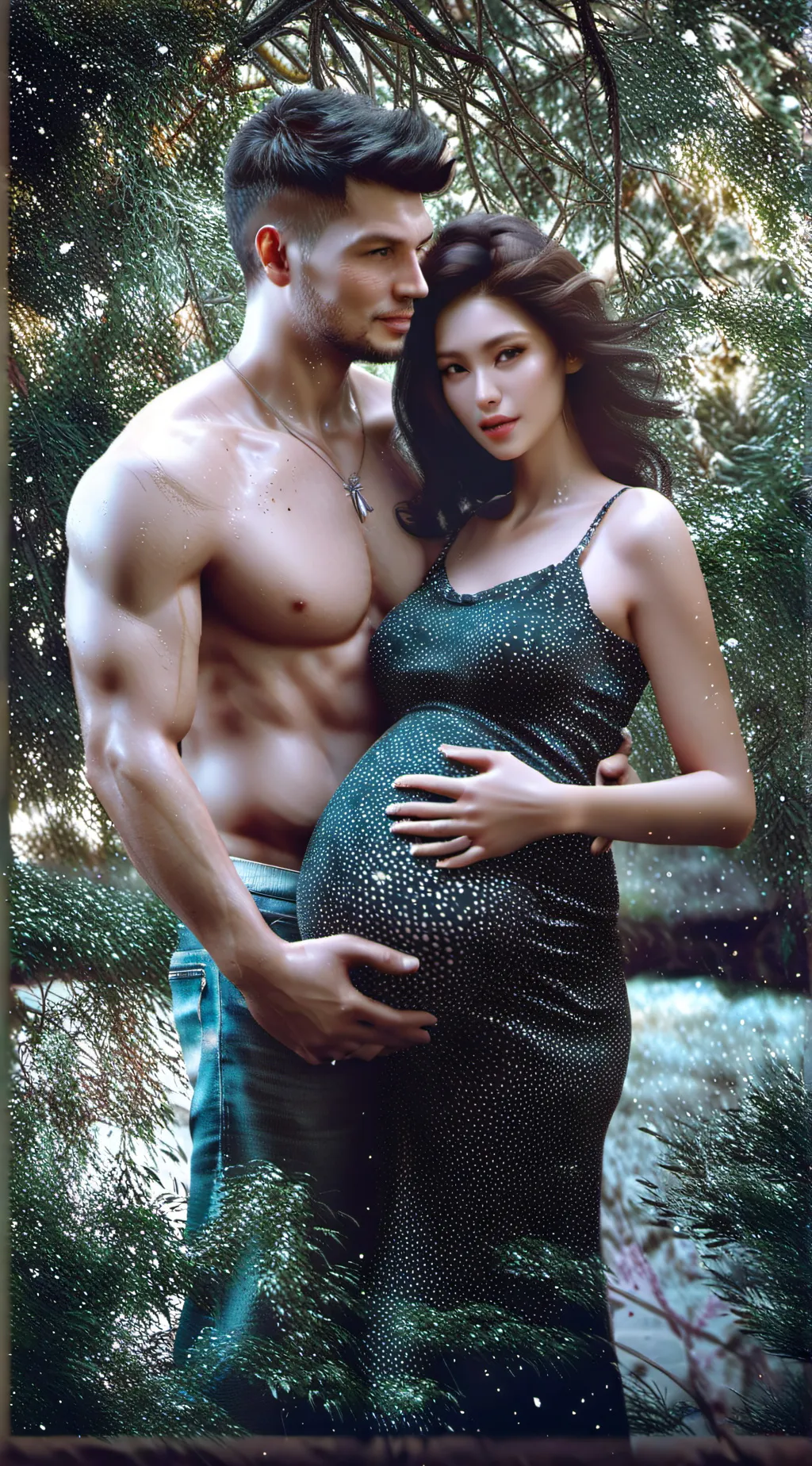 ai character: Kaylee and Aaron  background