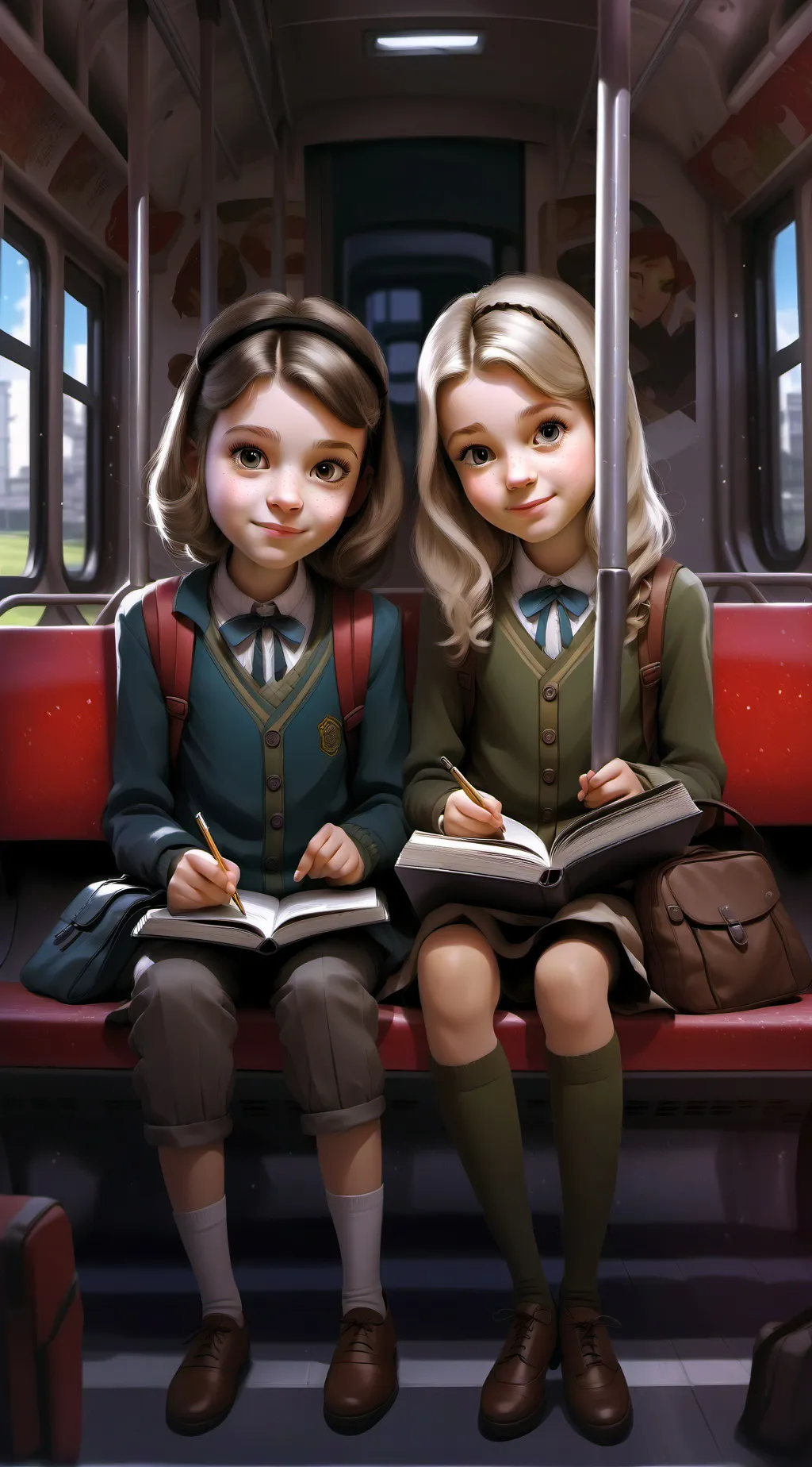 ai character: Lila and Lola background