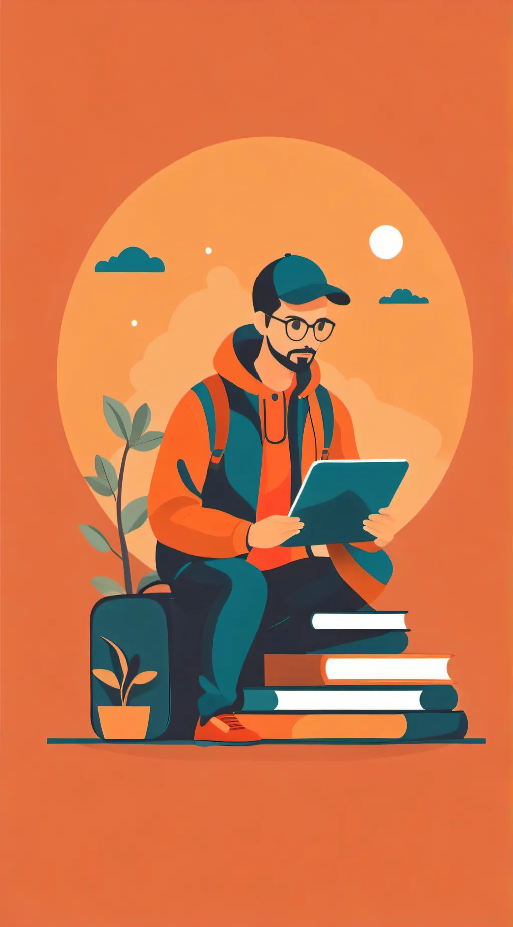 ai character: Get off the app  background