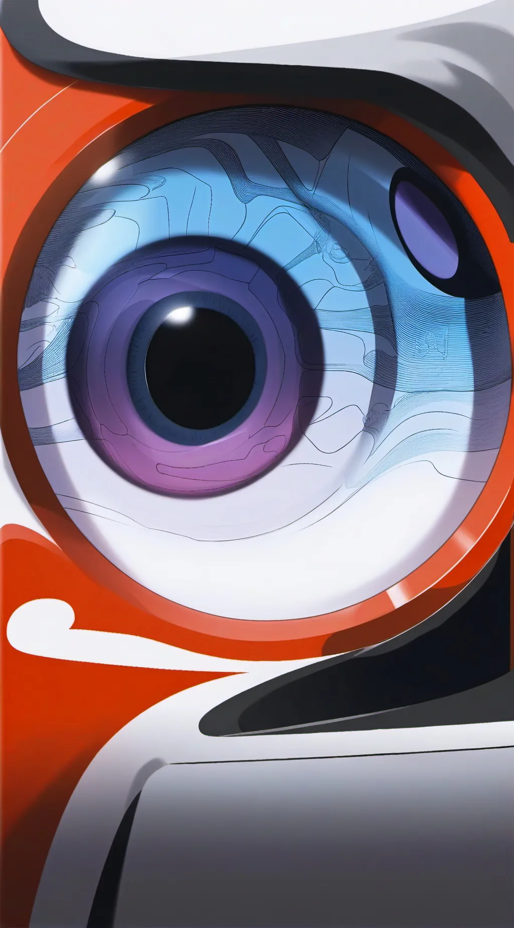 ai character: Mha eye color background