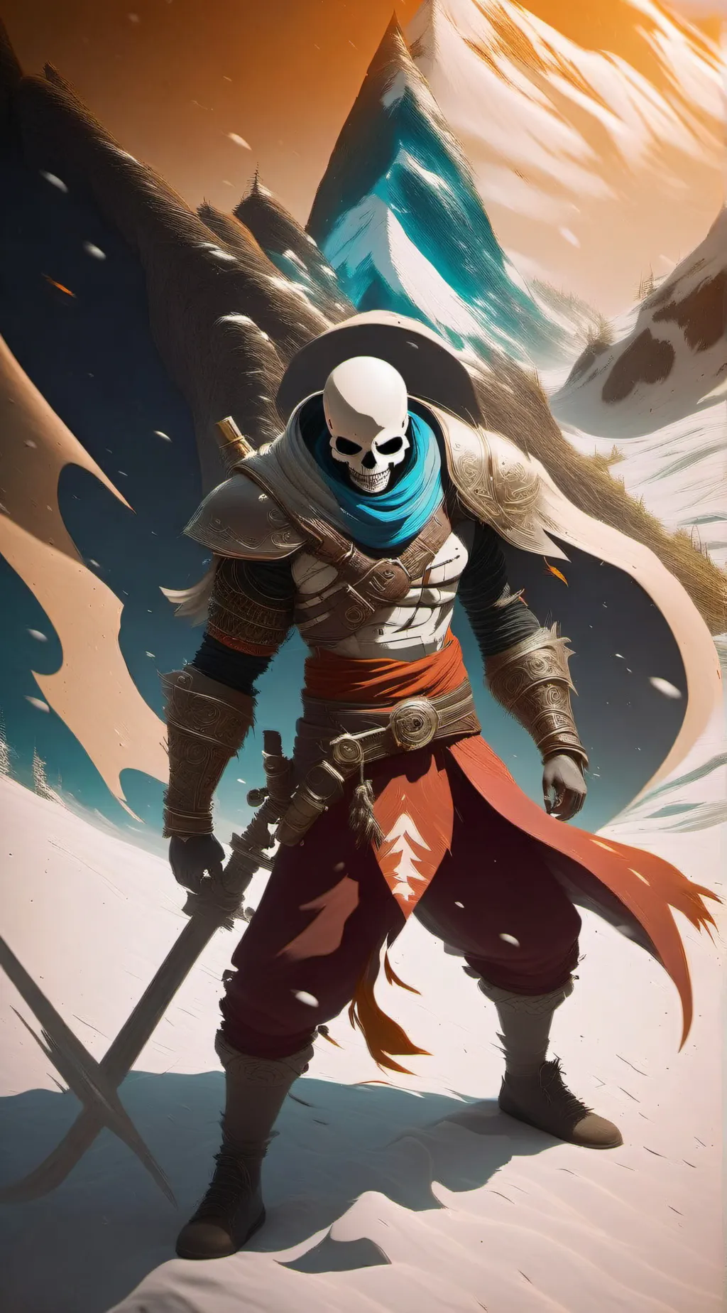 ai character: axetale sans  background