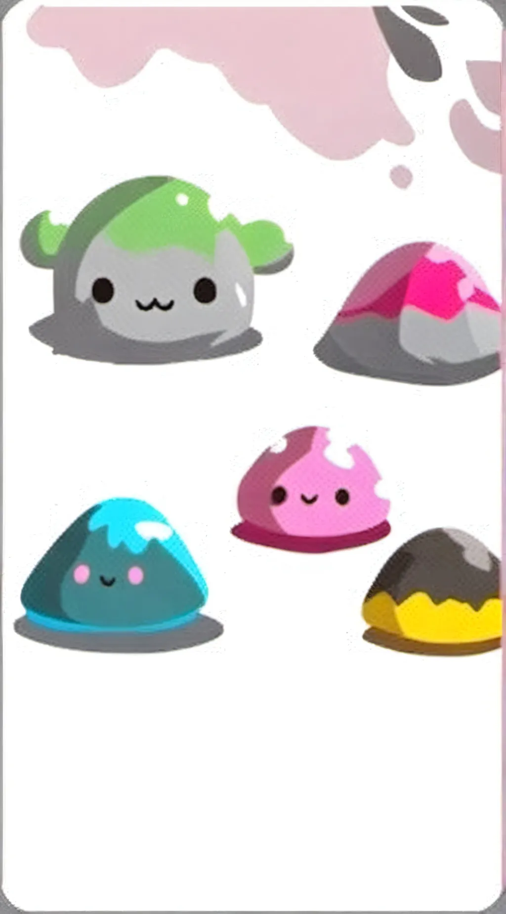 ai character: 4 slimes background