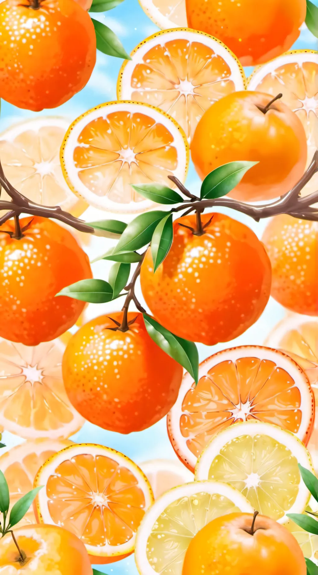 ai character: Orange background