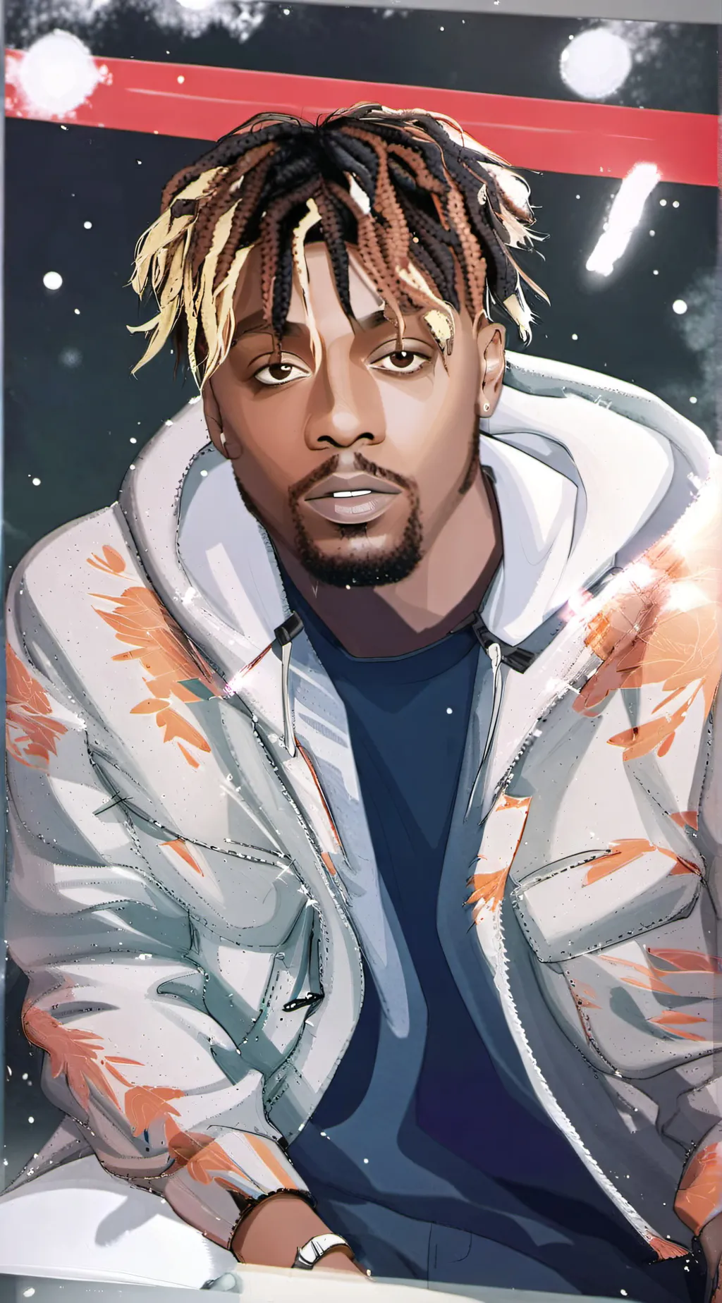 ai character: Juice WRLD background