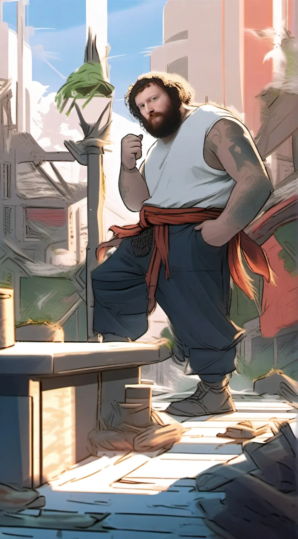 ai character: CaseOh background