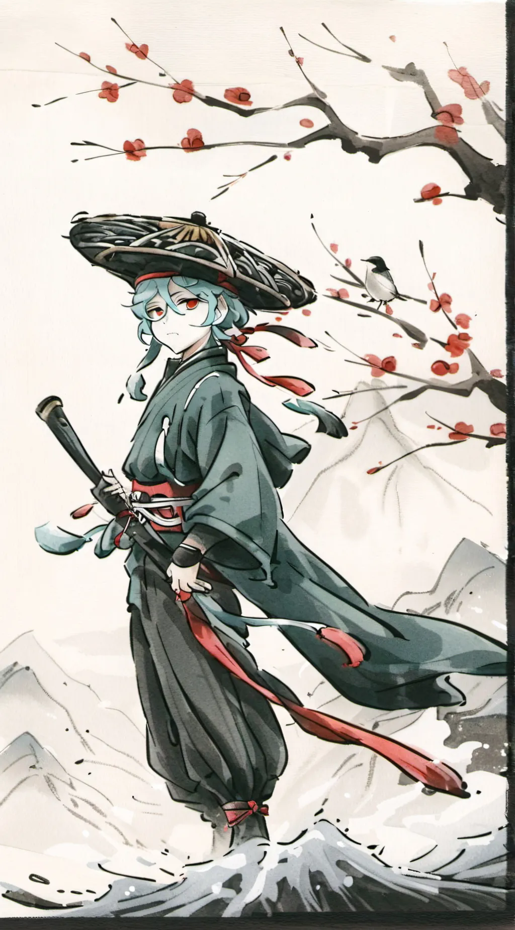 ai character: nanbaka, upa background