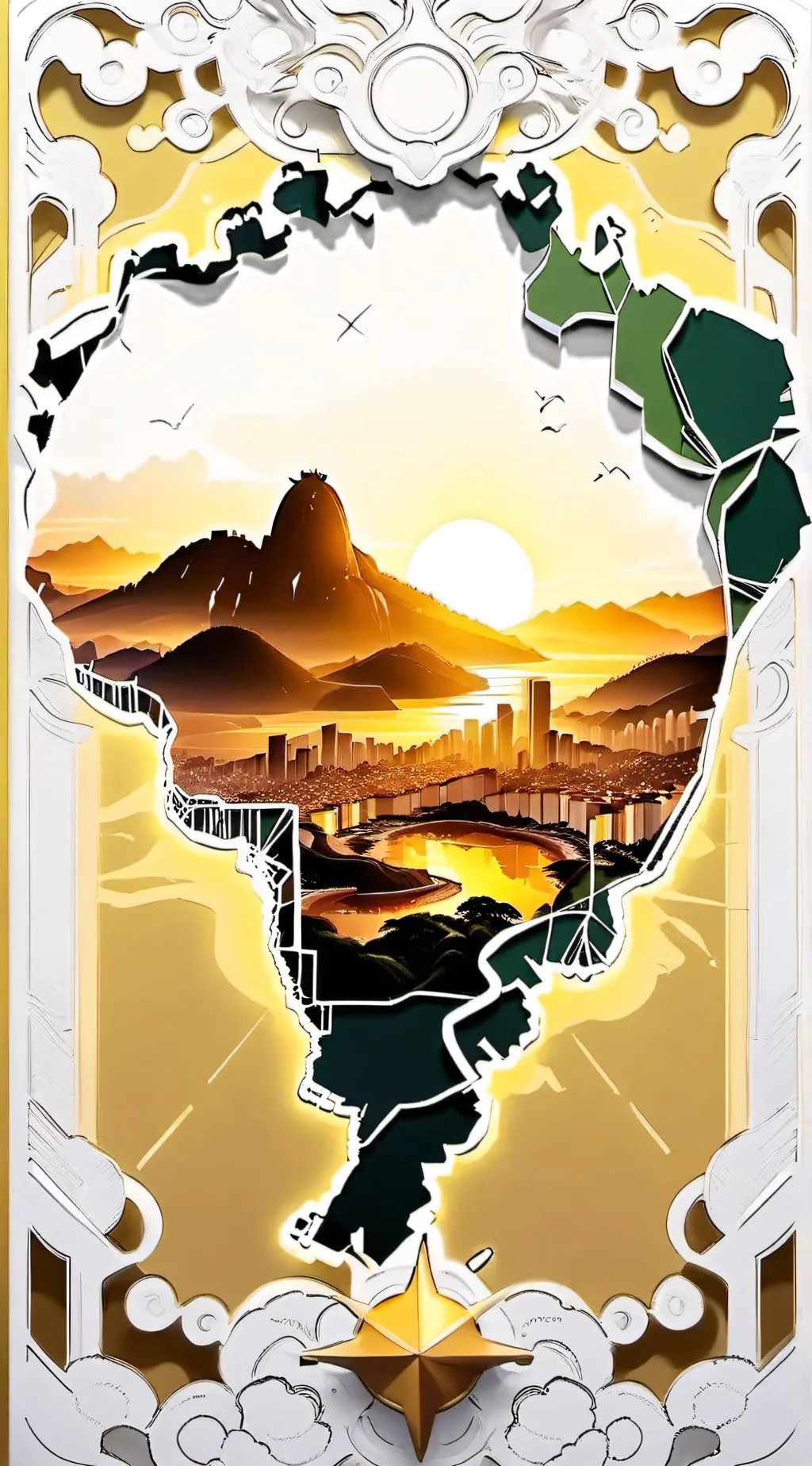 ai character: Brazil ball background