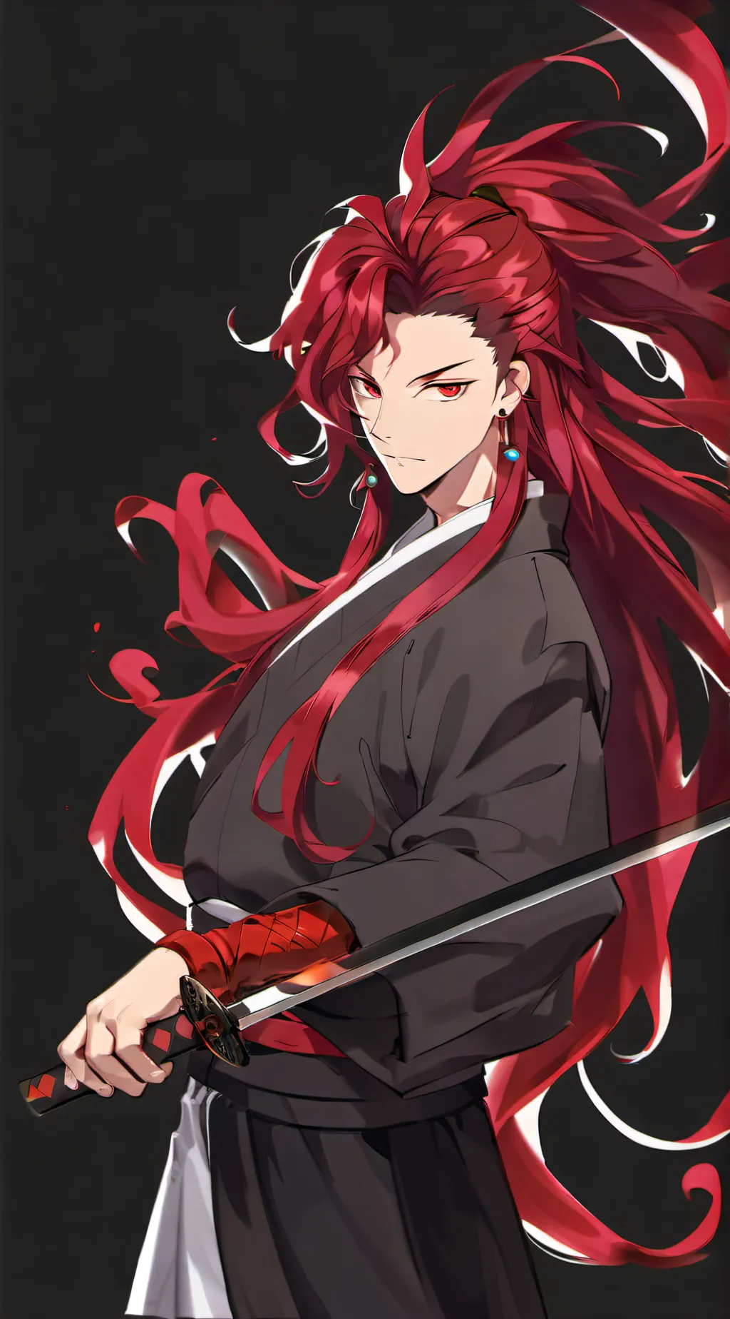 ai character: Kny+Sukuna background