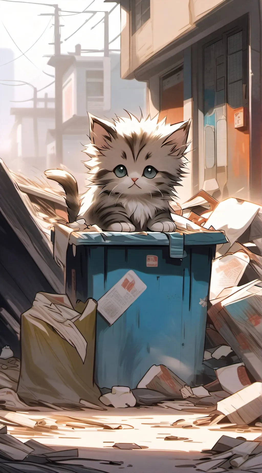 ai character: Mittens background