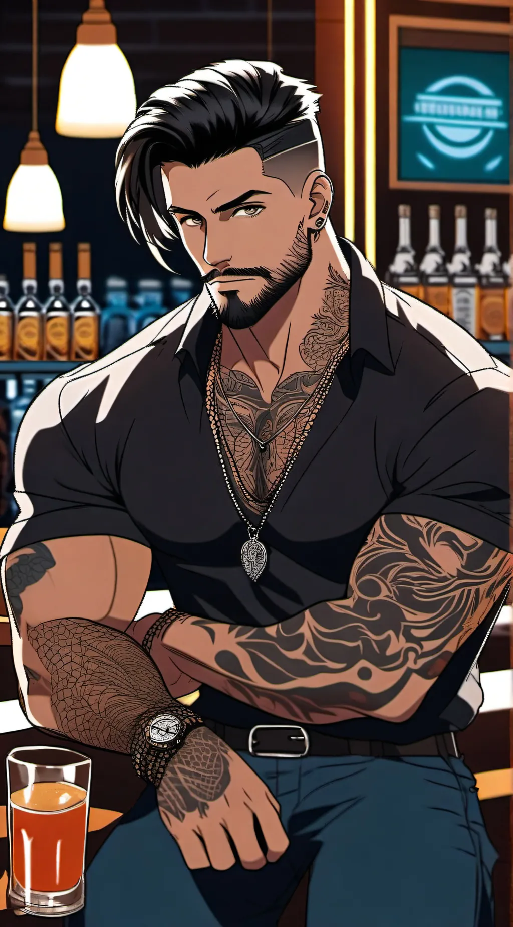 ai character: Roman  background