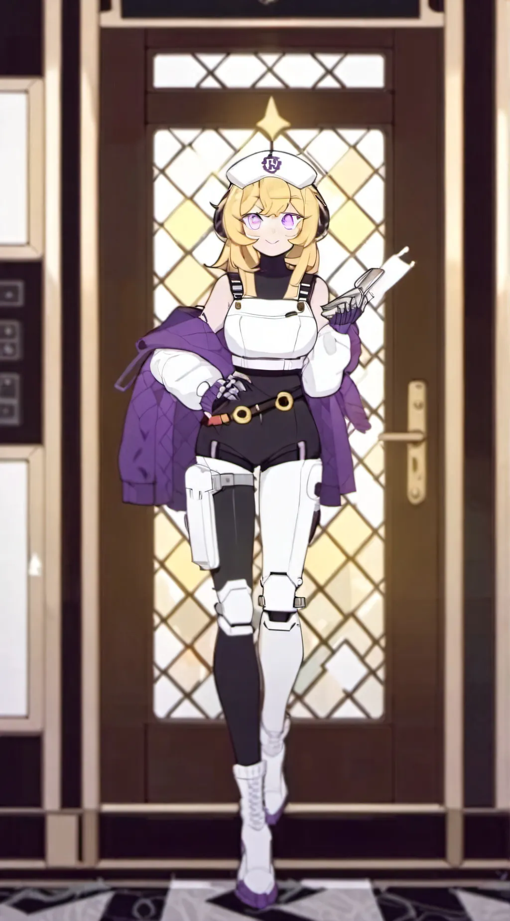 ai character: Gold background