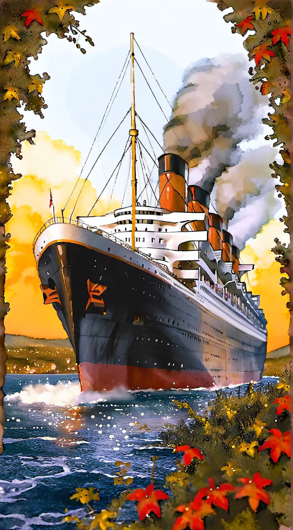 ai character: titanic background