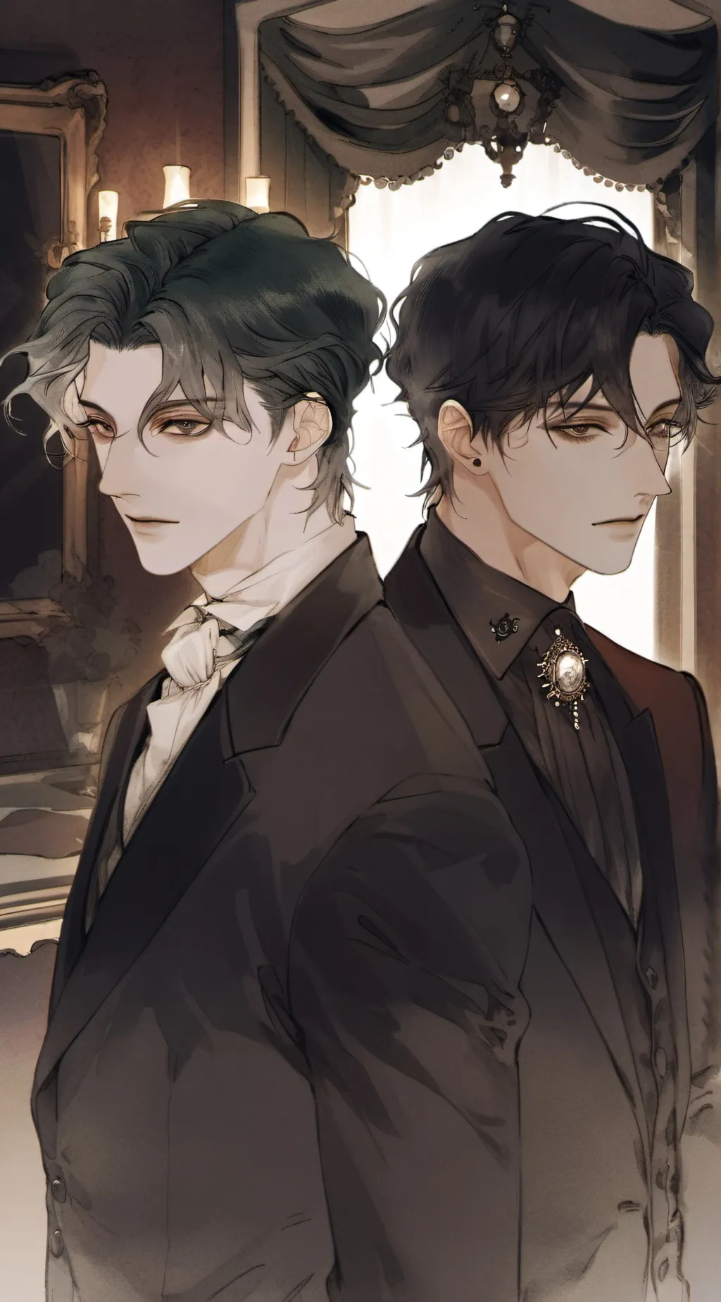 ai character: LUCAS AND LEON background