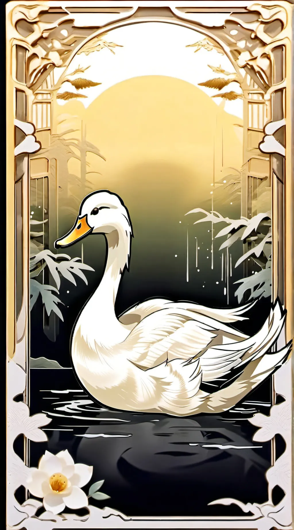 ai character: Duck background