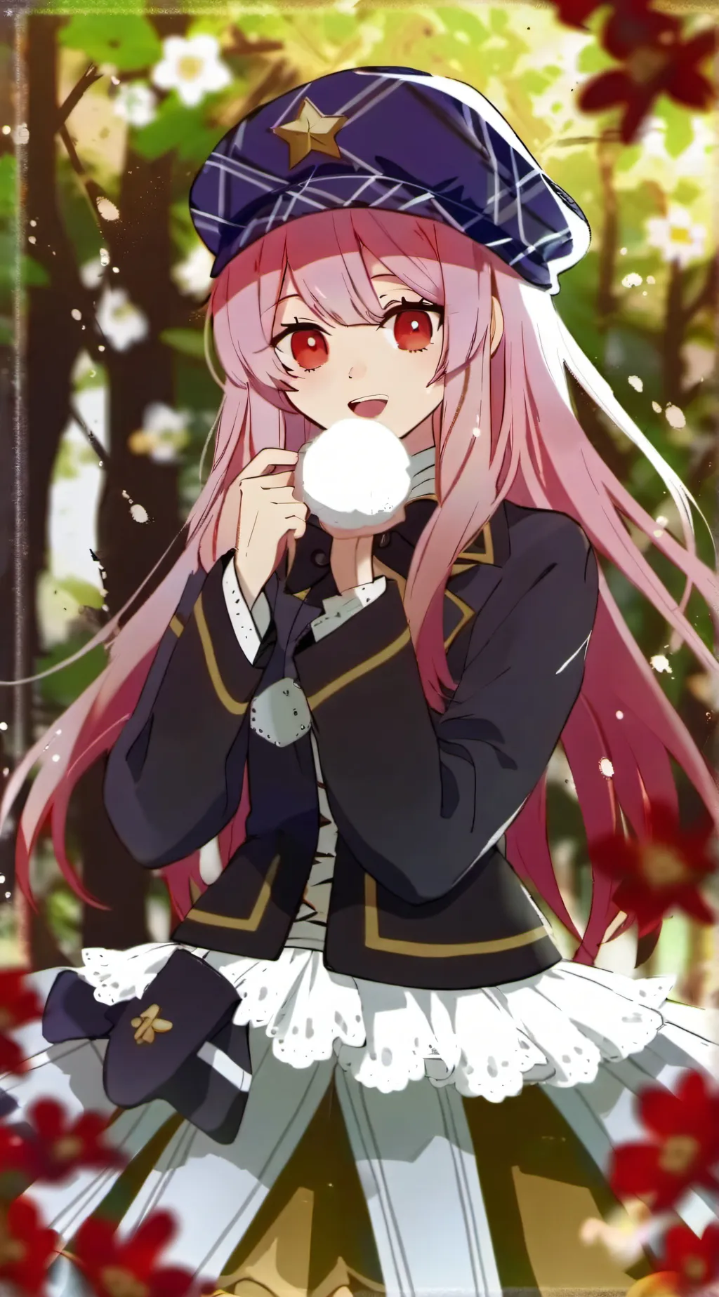 ai character: Indigo background