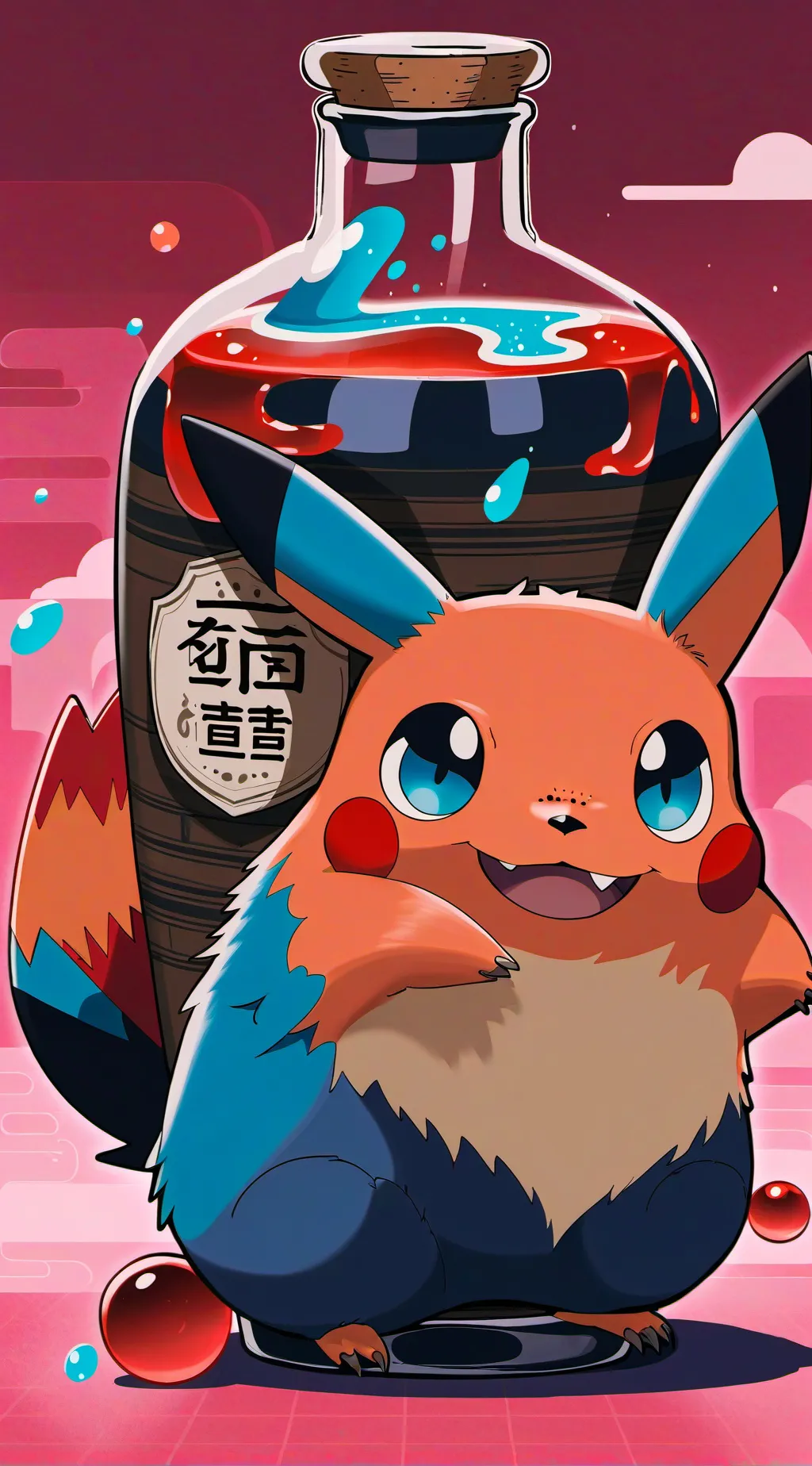 ai character: man potion background