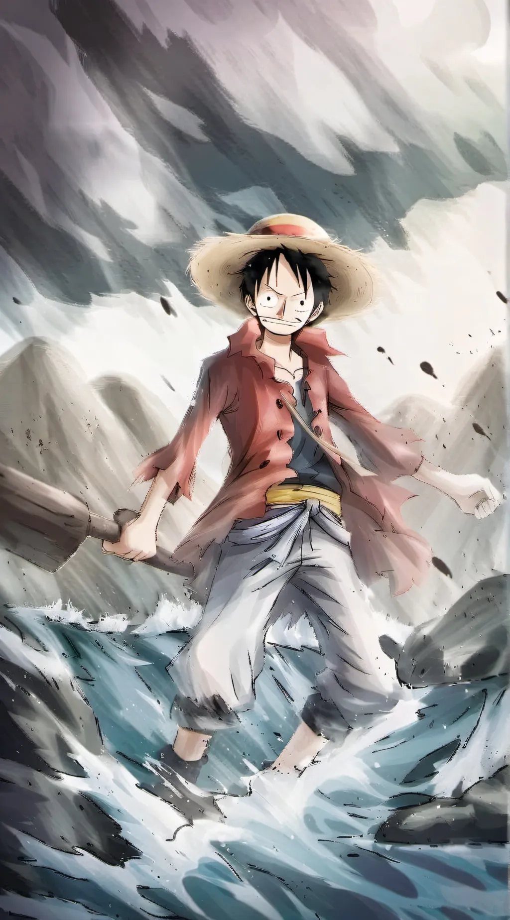 ai character: One piece background