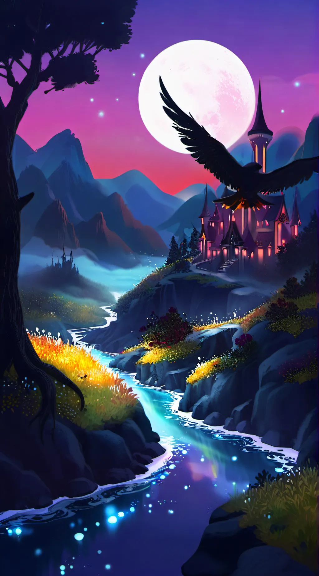 ai character: Magic Earth background