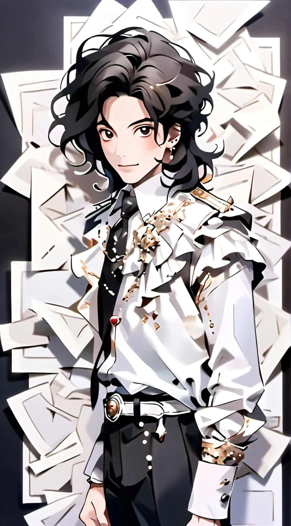ai character: Michael Jackson  background