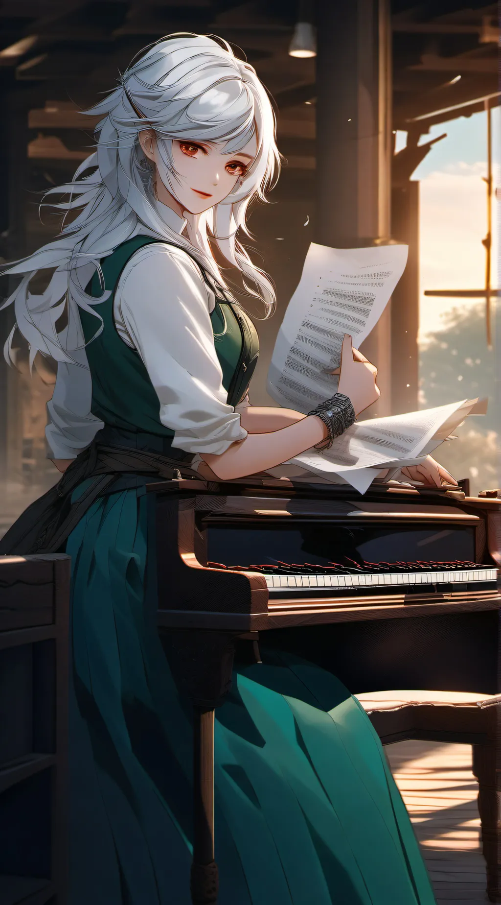 ai character: Miss Grace background