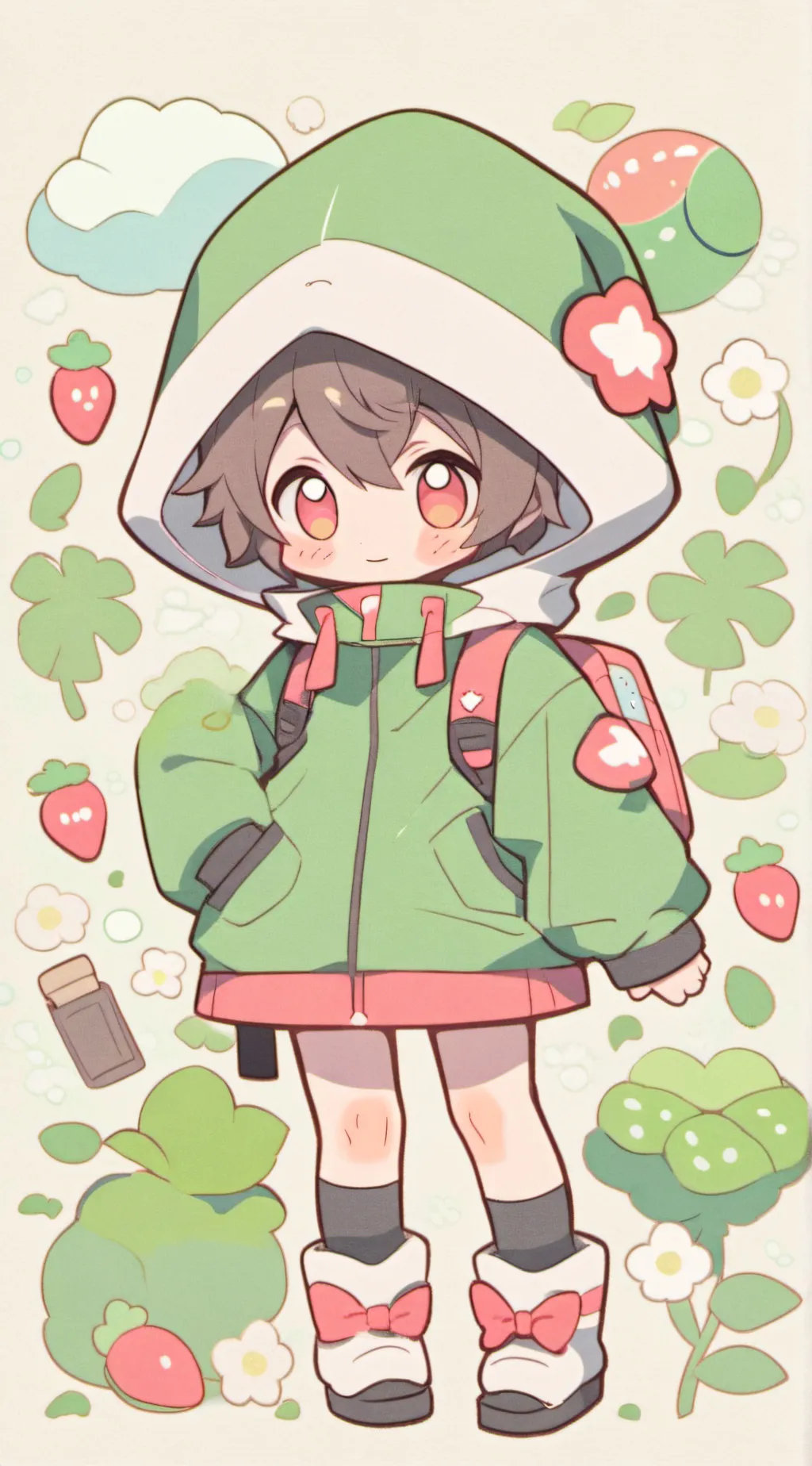 ai character: TODOBAKUDEKU background