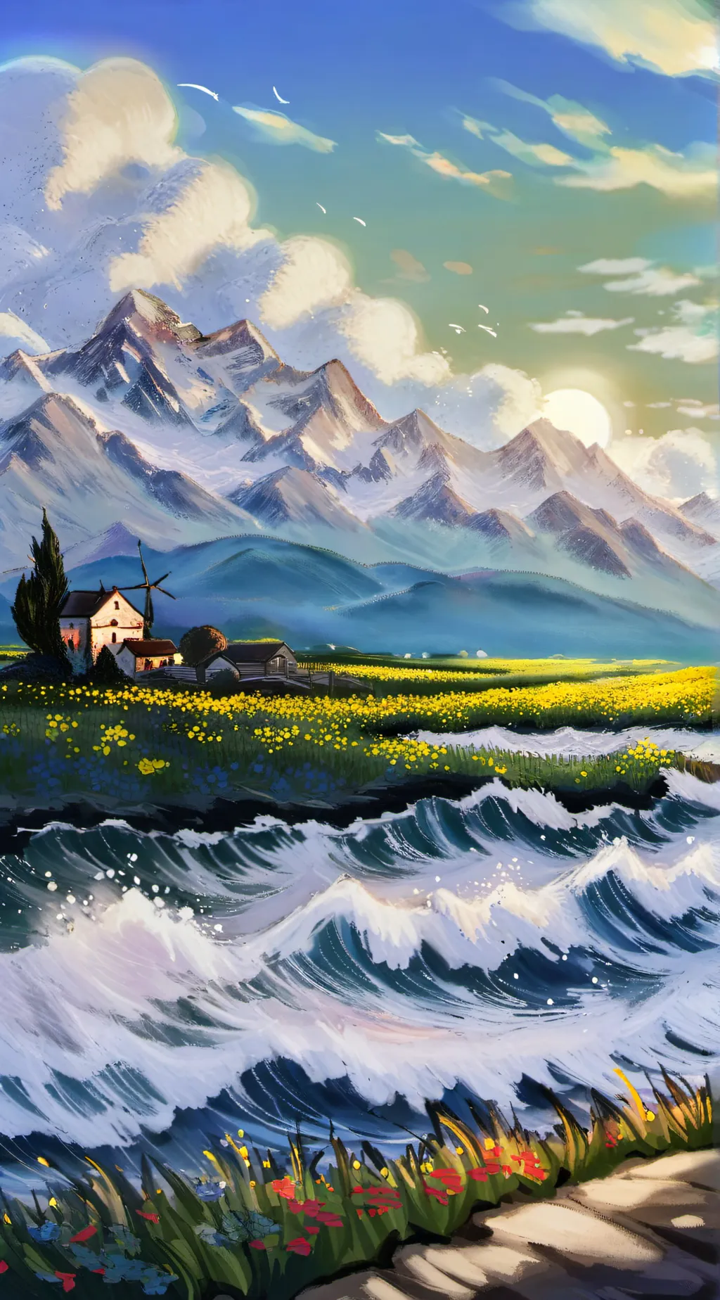 ai character: Stop light ship background