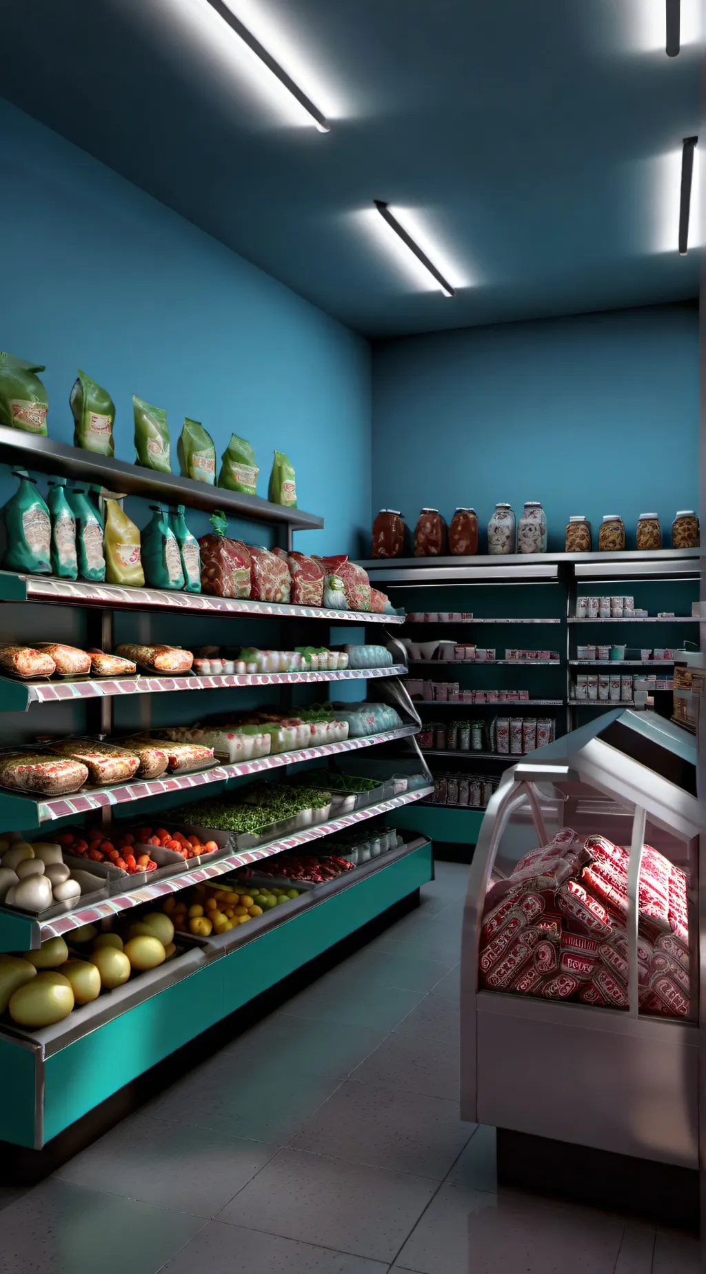 ai character: Fam at store rp background