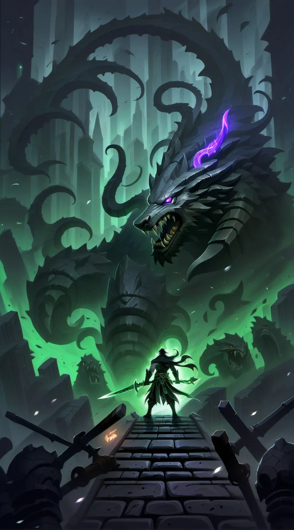 ai character: just dragon background