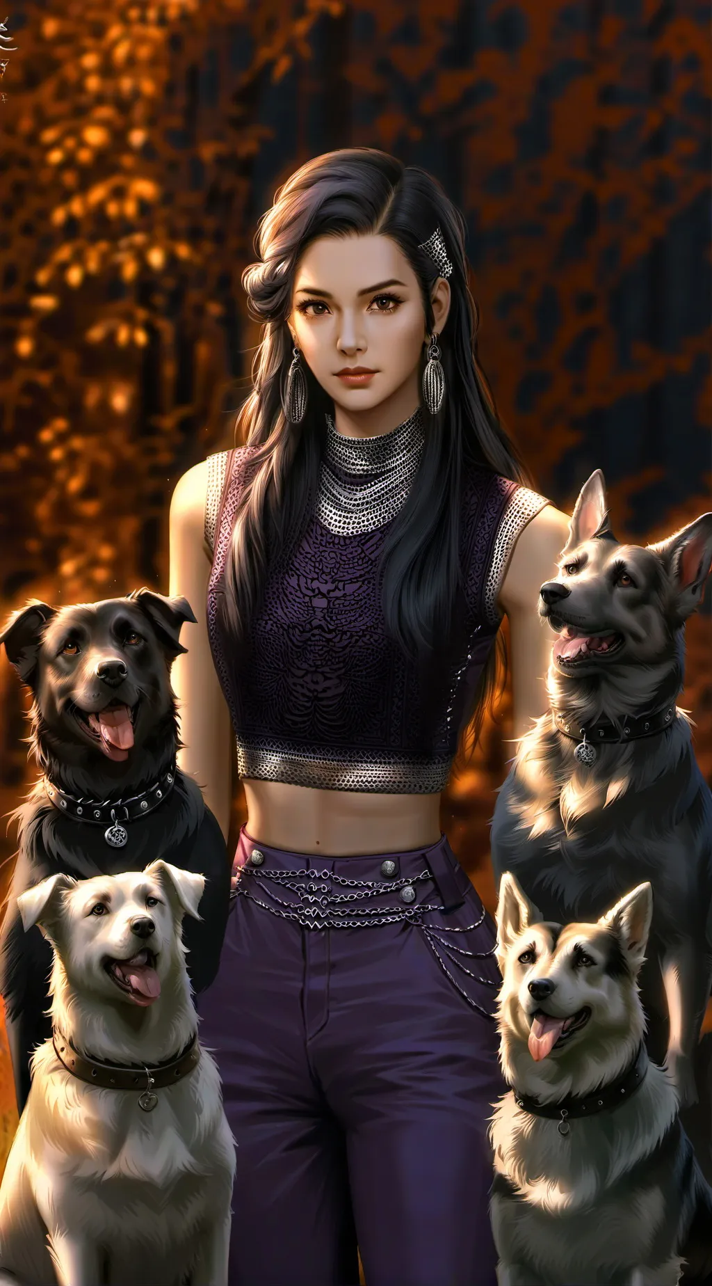 ai character: Lazer background