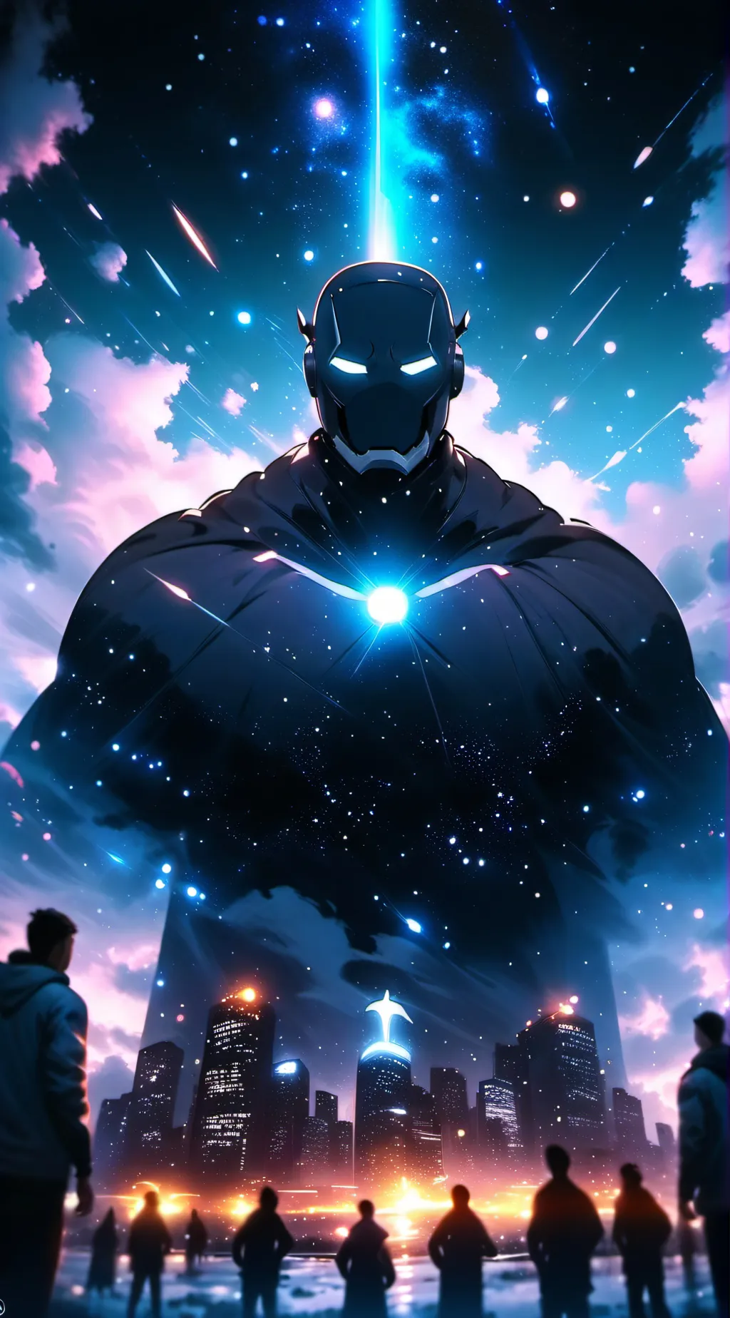 ai character: Titan camera man background