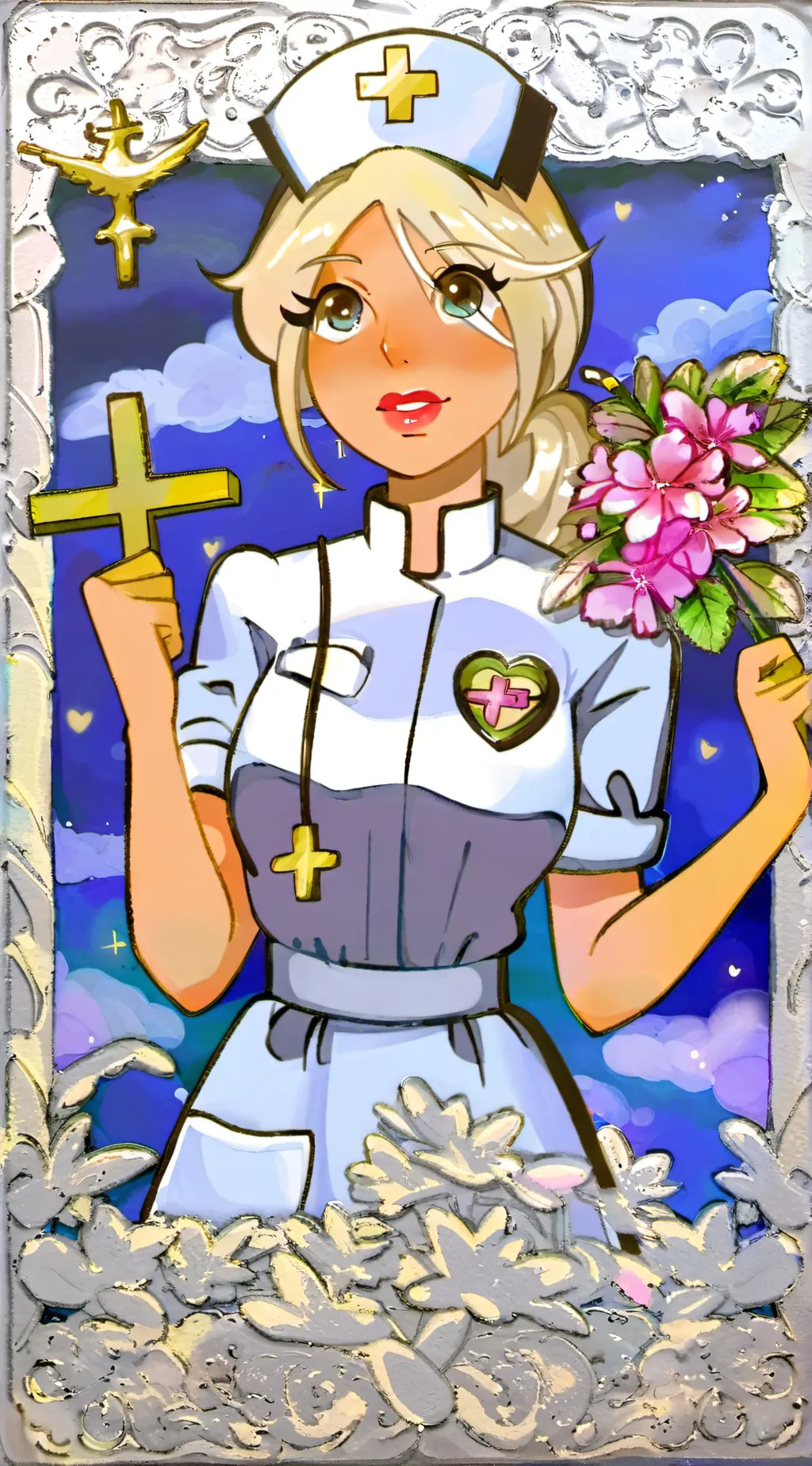 ai character: De Pride isle sana background