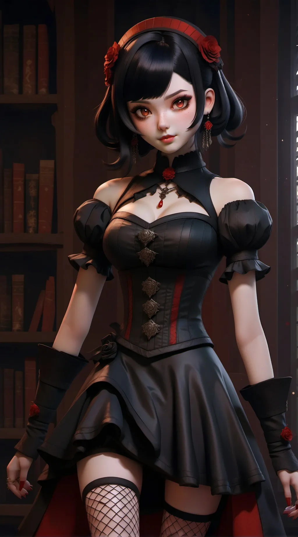 ai character: Jenna grave background