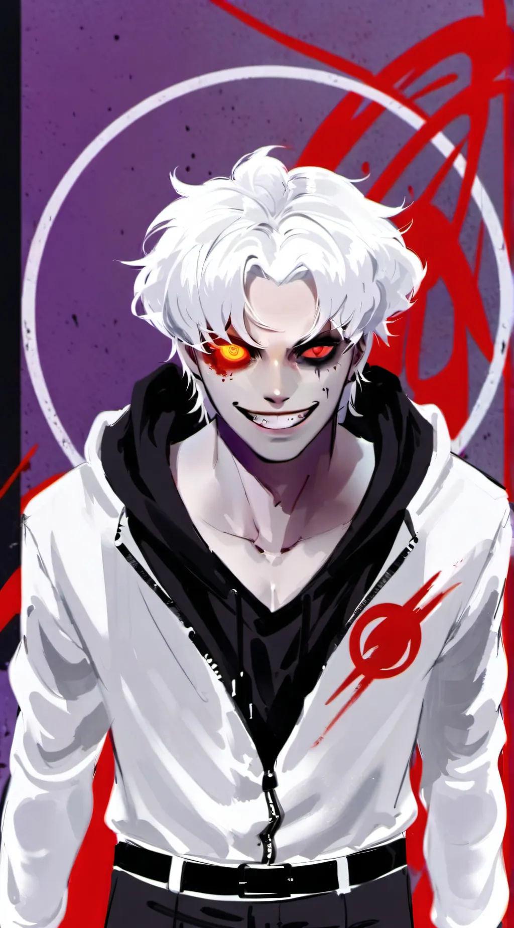 ai character: horror sans background